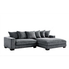 102.4 Wide Corduroy L-Shape Sectional Sofa