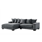 102.4 Wide Corduroy L-Shape Sectional Sofa
