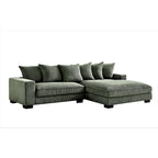 102.4 Wide Corduroy L-Shape Sectional Sofa