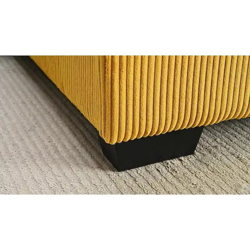 102.4 Wide Corduroy L-Shape Sectional Sofa