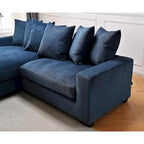 102.4 Wide Corduroy L-Shape Sectional Sofa