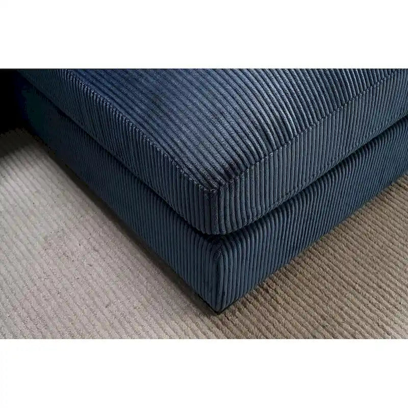 102.4 Wide Corduroy L-Shape Sectional Sofa