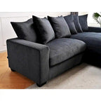 102.4 Wide Corduroy L-Shape Sectional Sofa