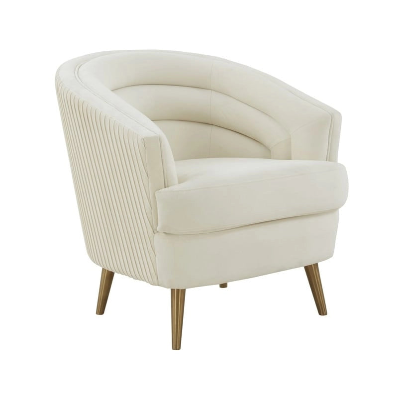 Velvet Accent Chair, 29 x 32.6 x 31 Inches