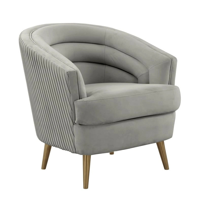 Velvet Accent Chair, 29 x 32.6 x 31 Inches