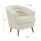 Velvet Accent Chair, 29 x 32.6 x 31 Inches