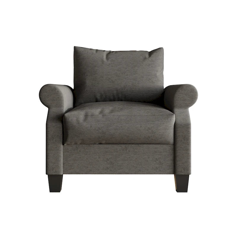 Classic Linen Upholstered Armchair