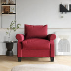 Classic Linen Upholstered Armchair