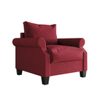 Classic Linen Upholstered Armchair