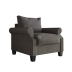 Classic Linen Upholstered Armchair