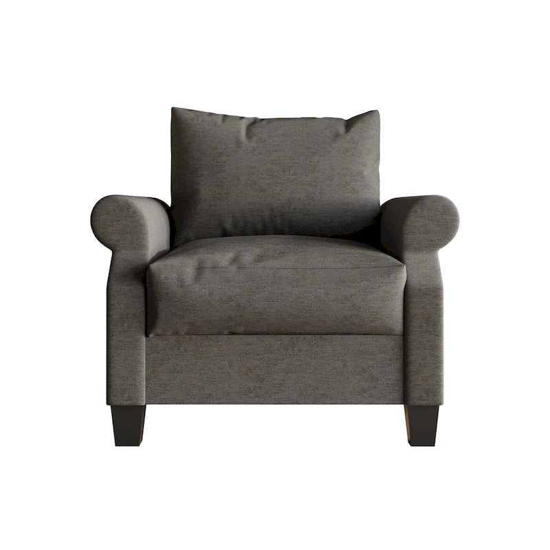 Classic Linen Upholstered Armchair