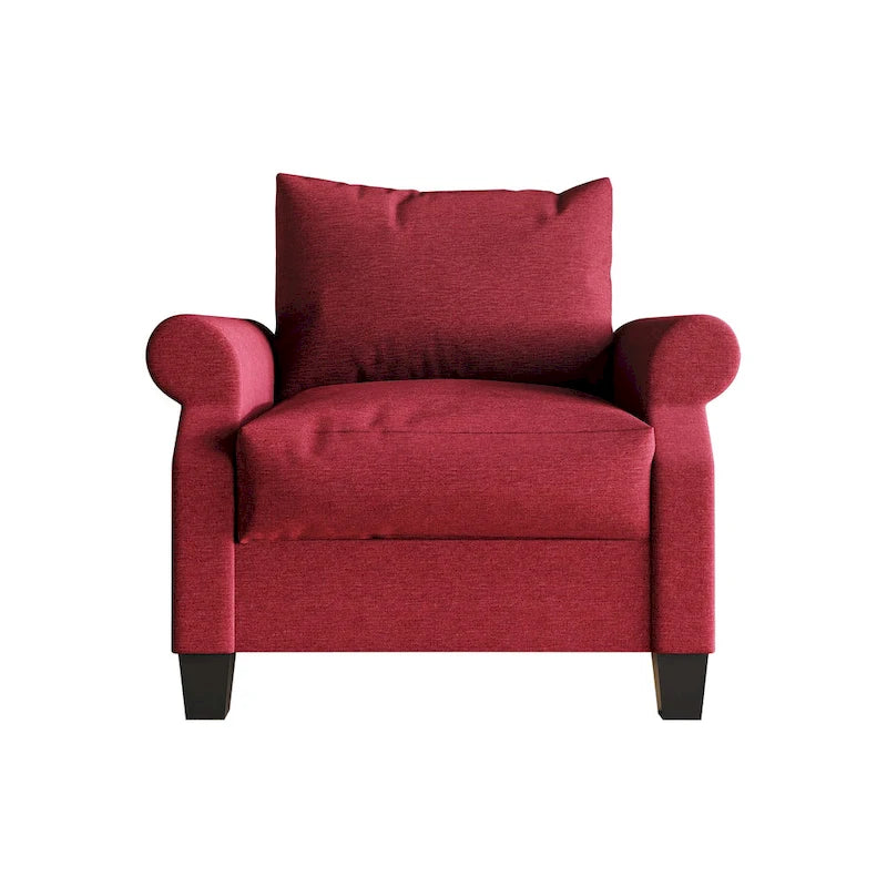 Classic Linen Upholstered Armchair