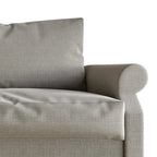 Classic Linen Upholstered Armchair