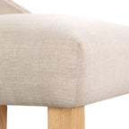 Contemporary Wood Tufted Wingback 2-Piece Side Chairs