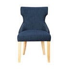 Contemporary Wood Tufted Wingback 2-Piece Side Chairs