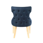 Contemporary Wood Tufted Wingback 2-Piece Side Chairs