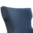 Contemporary Wood Tufted Wingback 2-Piece Side Chairs