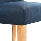 Contemporary Wood Tufted Wingback 2-Piece Side Chairs