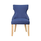 Contemporary Wood Tufted Wingback 2-Piece Side Chairs