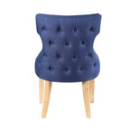 Contemporary Wood Tufted Wingback 2-Piece Side Chairs