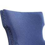 Contemporary Wood Tufted Wingback 2-Piece Side Chairs