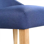 Contemporary Wood Tufted Wingback 2-Piece Side Chairs