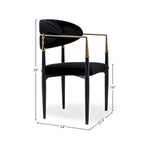 Roubi Gold Stainless Steel Dining Chair