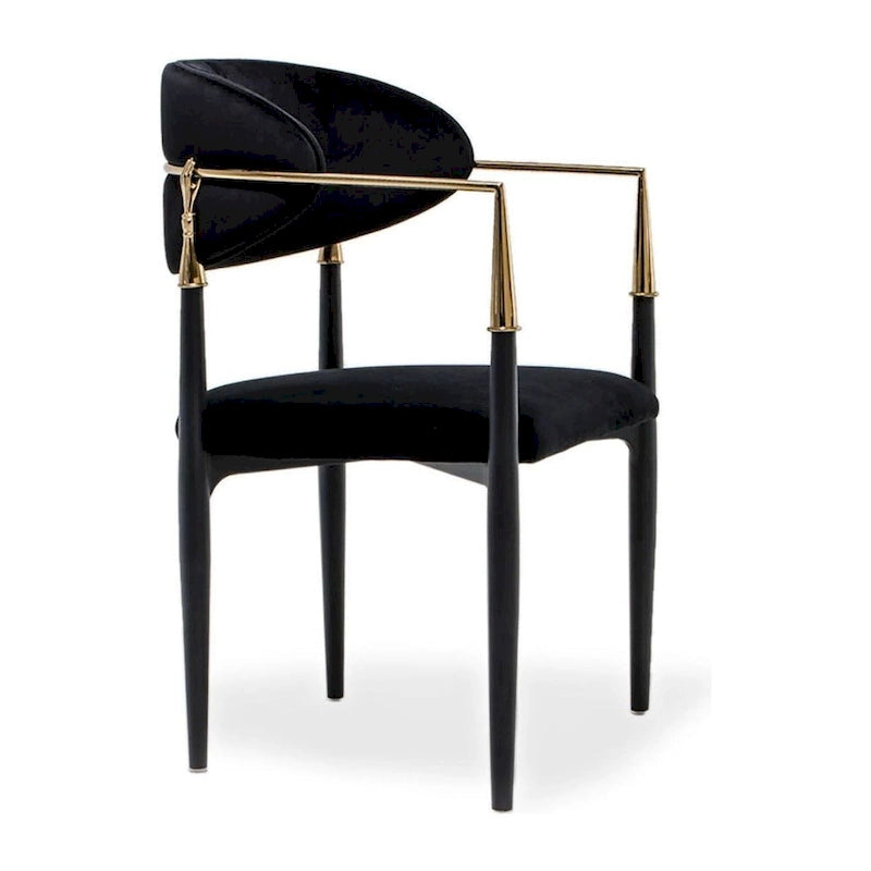 Roubi Gold Stainless Steel Dining Chair