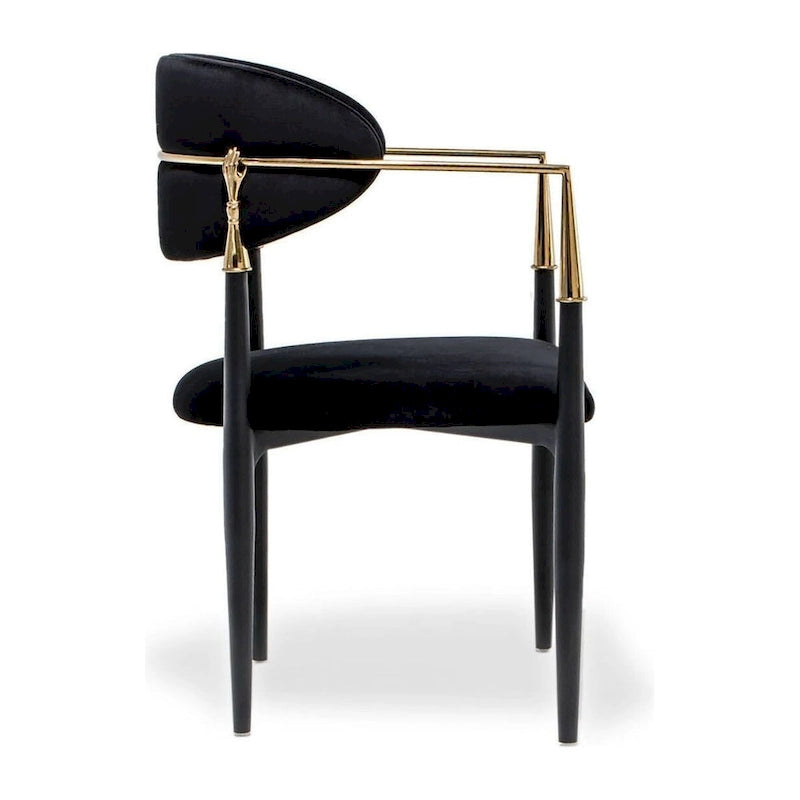 Roubi Gold Stainless Steel Dining Chair