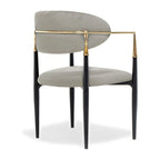 Roubi Gold Stainless Steel Dining Chair