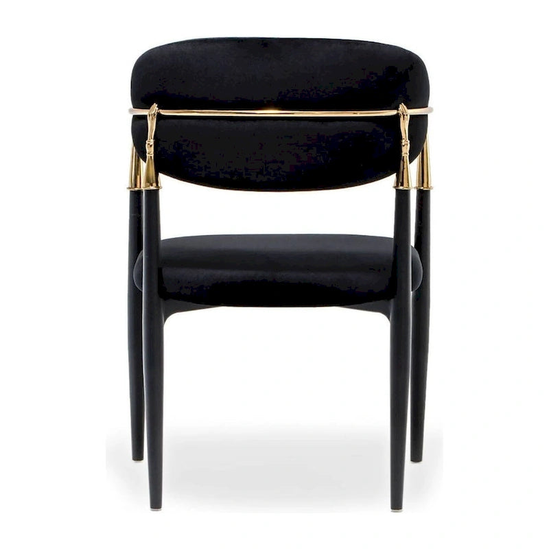 Roubi Gold Stainless Steel Dining Chair