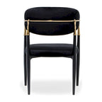 Roubi Gold Stainless Steel Dining Chair
