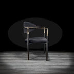 Roubi Gold Stainless Steel Dining Chair