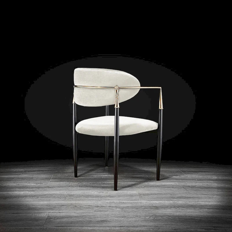 Roubi Gold Stainless Steel Dining Chair