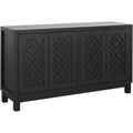Storage Space Sideboard, 4 Door Buffet Cabinet
