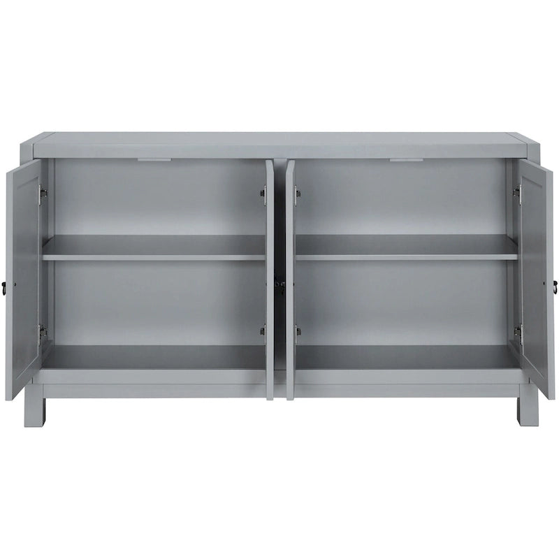 Storage Space Sideboard, 4 Door Buffet Cabinet