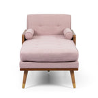 Mid-Century Modern Chaise Lounge, 32 x 63.75 x 33.5 Inches