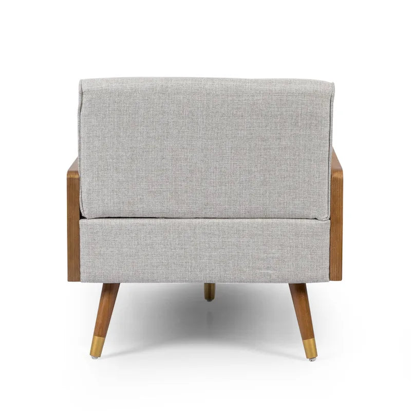 Mid-Century Modern Chaise Lounge, 32 x 63.75 x 33.5 Inches