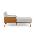 Mid-Century Modern Chaise Lounge, 32 x 63.75 x 33.5 Inches