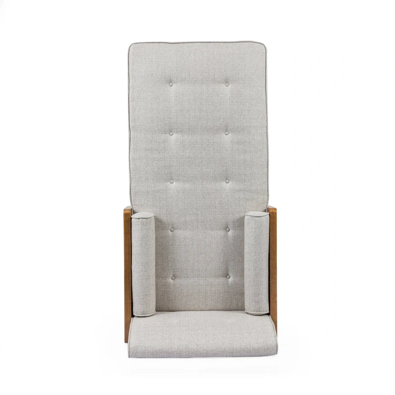 Mid-Century Modern Chaise Lounge, 32 x 63.75 x 33.5 Inches