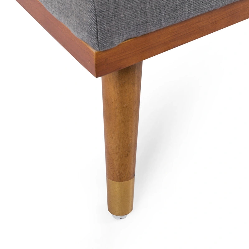 Mid-Century Modern Chaise Lounge, 32 x 63.75 x 33.5 Inches