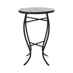 Indoor Side Table with Tile Top