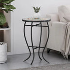 Indoor Side Table with Tile Top
