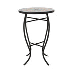 Indoor Side Table with Tile Top
