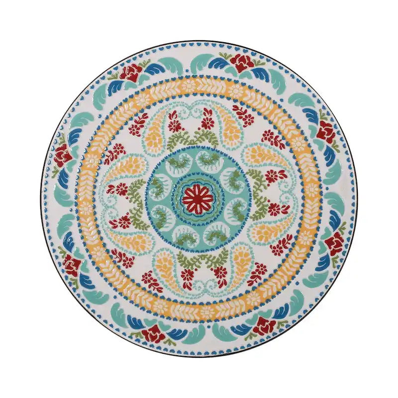 Indoor Side Table with Tile Top