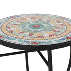 Indoor Side Table with Tile Top