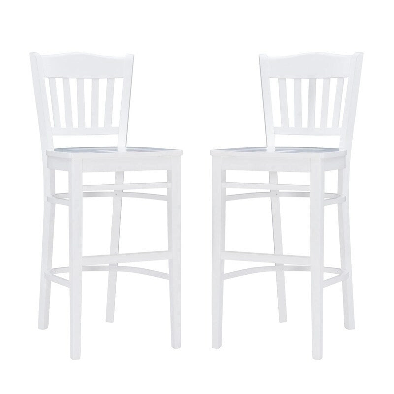 Rustic Solid Wood Barstool (set of 2)