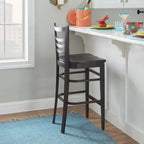 Rustic Solid Wood Barstool (set of 2)