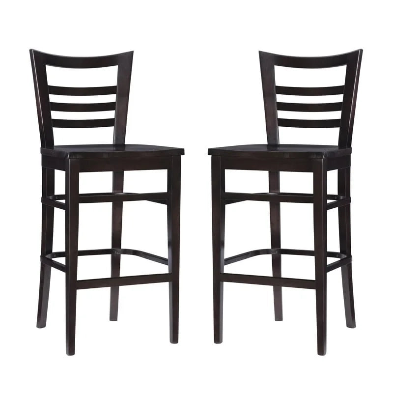 Rustic Solid Wood Barstool (set of 2)