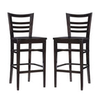 Rustic Solid Wood Barstool (set of 2)